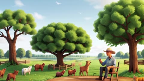 The story of a farmer and trees of apple. | Farmer and Apple trees