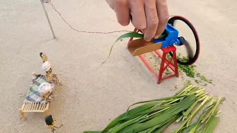 Diy mini chaff cutter machine part 4 - diy mini tractor - @Creative - Kids Creator