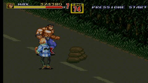 Zeroing Streets of Rage 2 genesis version with the character (MAX).