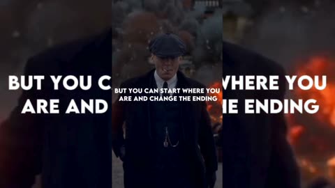 YOU CAN'T GO BACK AND CHANGE ~ THOMAS SHELBY #peakyblinders #quotes