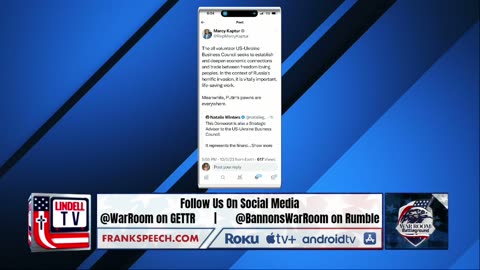 Natalie Winters Joins WarRoom To Address Claims She Is A Putin Pawn