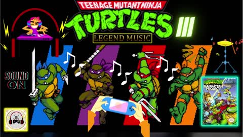 Teenage Mutant Ninja Turtles III 🎮 music NES (🎧 Soundtrack of game)🎸#videogames #music