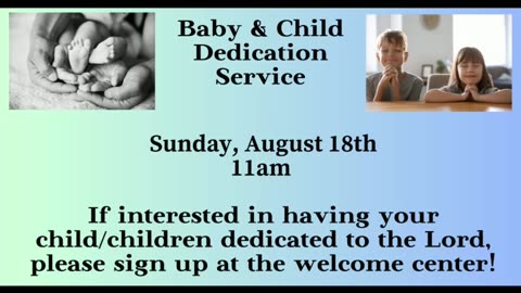 Sunday Morning Service-July 28, 2024