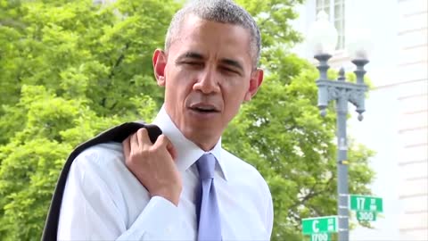 President Obama Walks The Washington Mall