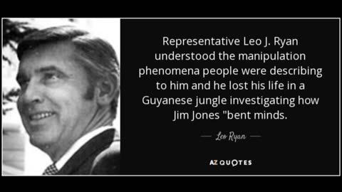 Jonestown Massacre: CIA involvement Hugh's Ryan CIA oversite bill