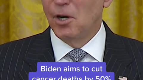 Biden aims to cut cancer deaths by 50%