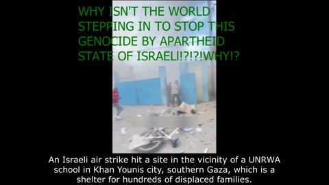 Just In More Genocide In Gaza By APARTHEID STATE OF ISRAEL!