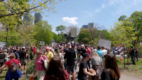 Freedom Demonstration Rally in Toronto Canada