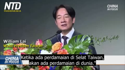 Taiwan Tidak Takut Pada Cina Komunis: Wapres Taiwan William Lai