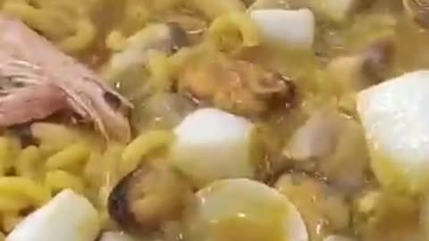 SPANISH Seafood Noodles #shortvideo #noodles #pasta #cookingchannel #recipeshorts #shortsfeed #food