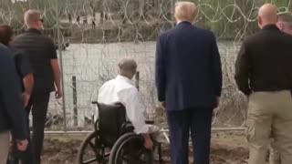 President Trump waves to Mexicans "They like Trump, can you believe it!'