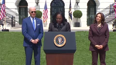 President Joe Biden VP Kamala Harris Celebrates Confirmation Of Ketanji Brown Jackson