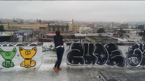 jordy - b-roll footage - Bushwick, Brooklyn, New York rooftop