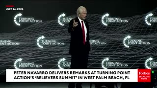 It's Tough In There': Peter Navarro Details Time In Prison During Turning Point Summit Remarks