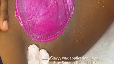 Underarm Waxing Tutorial by Caella Murdock Using Tickled Pink Hard Wax