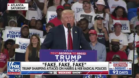FAKE, FAKE, FAKE’: Trump ramps up attacks on Kamala Harris
