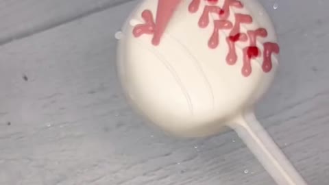 baseball cake pops