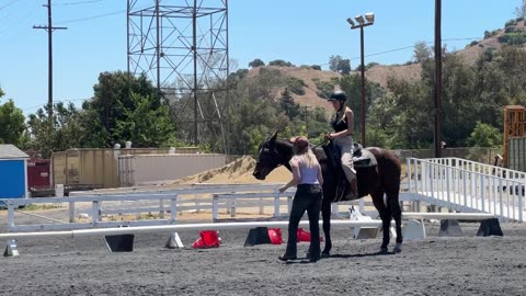 More Of My Horse Riding Lessons!! It Was Very Hot!!