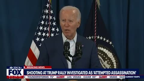 Biden addresses suspected shooting at Trump rally | LiveNOW from FOX