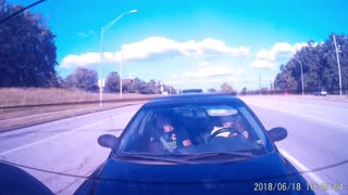 Distracted Driver Rear Ends Car