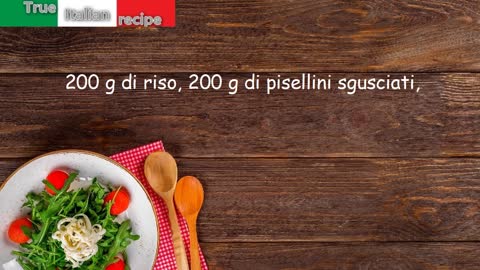 Minestra di riso e piselli e lattughe