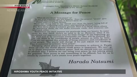 Hiroshima youth peace initiativeーNHK WORLD-JAPAN NEWS