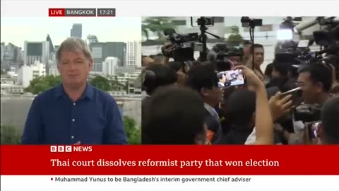 BBC : Thai court dissolves newly won party 🇹🇭