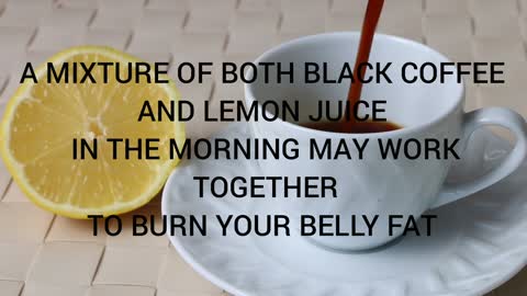 Coffee & lemon weight loss drink