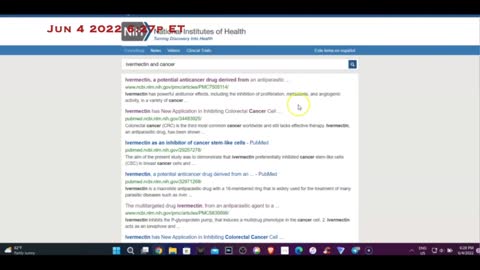 GEORGE News > NIH Research Database - Ivermectin + Cancer