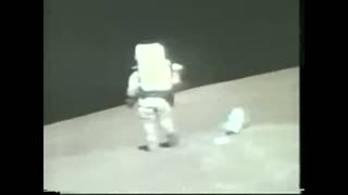 Apollo 17 Astronaut Falls on the Moon