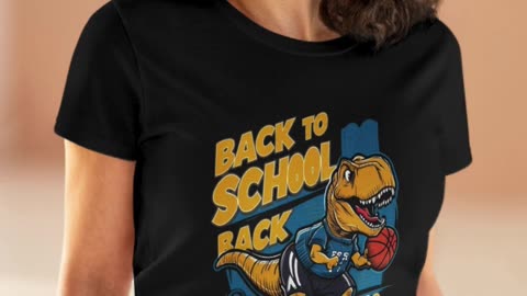 Roar into Back-to-School Season with the "Back to School, T-Rex'" Tee