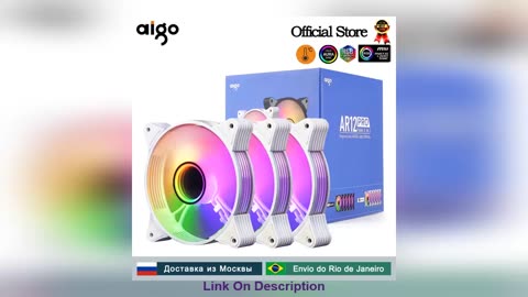 Discount Aigo AR12PRO white 120mm rgb fan 4pin PWM