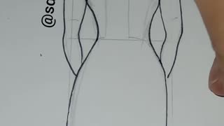 Tiffany Inspired Fashion Illustration Line Drawing Fail