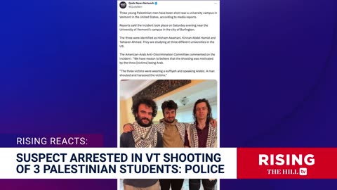 HATE CRIME? Suspect Arrested For Shooting3 Palestinian Students In Vermont; Motive Still Unknown