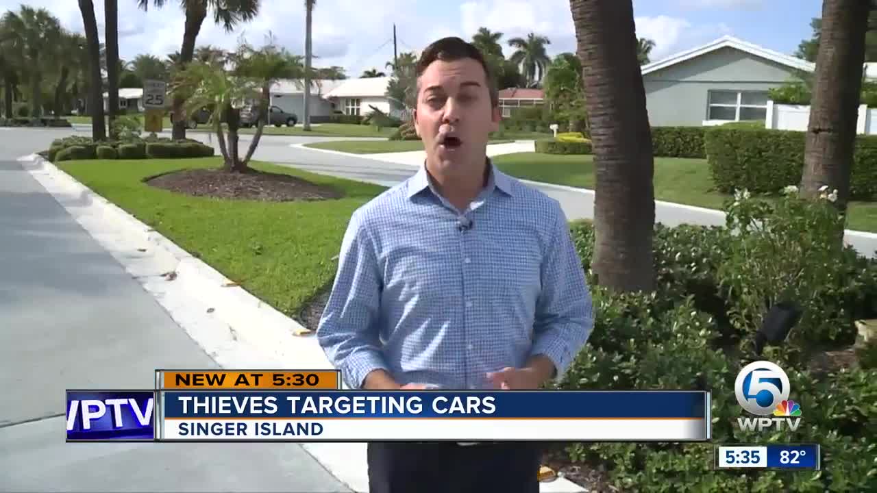 Thieves targeting cars in Singer Island neighborhood