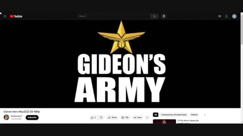 GIDEONS ARMY 12/7/23 @ 930 AM EST THURSDAY