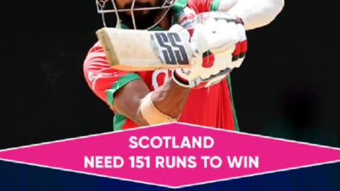 20th Match T20 World Cup 2024#SCOvsOMN.Scotland won by 7 wkts #cricket#shortvideo #youtubeshorts