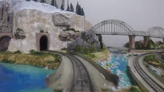 Riding on the "Little Switzerland" HO Model Train Set