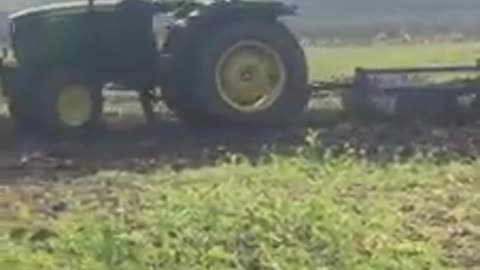Moment man comes under the wheels of his own tractor in Punjab