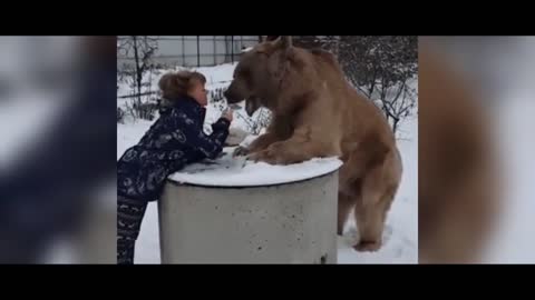 a girl and a bear :)