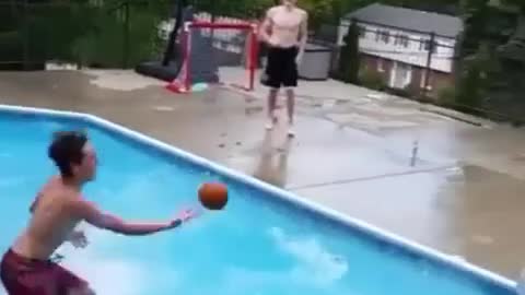 Pool game with a Twist: they dony know how to swim