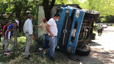 En accidente de tránsito falleció conductor de un camión en el Norte de Bucaramanga