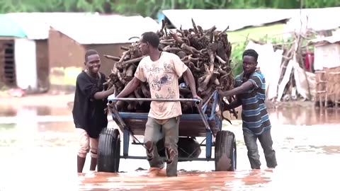 A Kenyan town is submerged amid deadly floods