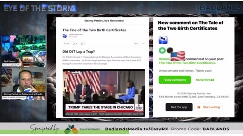 💥 Stormy Patriot Joe -The Tale Of Two Birth Certificates - New Substack