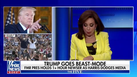 'The Five' reacts to Trump's news conference as Kamala ducks the media