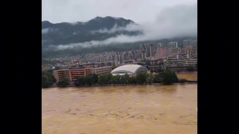 China: Floods of the century wich left at least three dead.