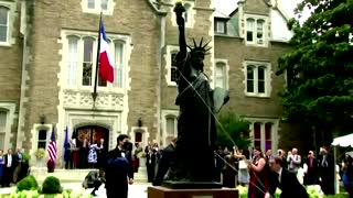 Statue of Liberty model is unveiled in Washington