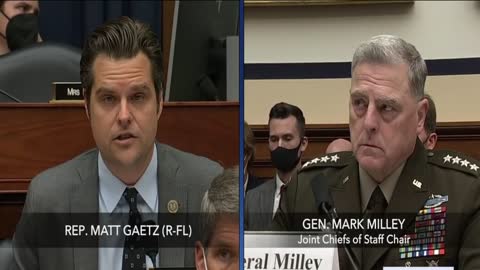 Matt Gaetz Scorches General Milley "You should be fired"!