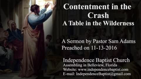 Contentment in the Crash: A Table in the Wilderness