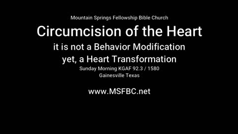 Circumcission of the Heart
